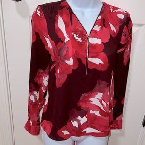 INC Petite Floral Blouse (EUC)